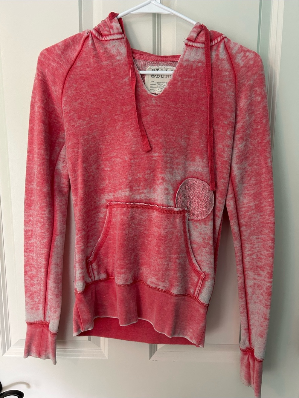 Billabong Pink Marbled Pullover Hoodie